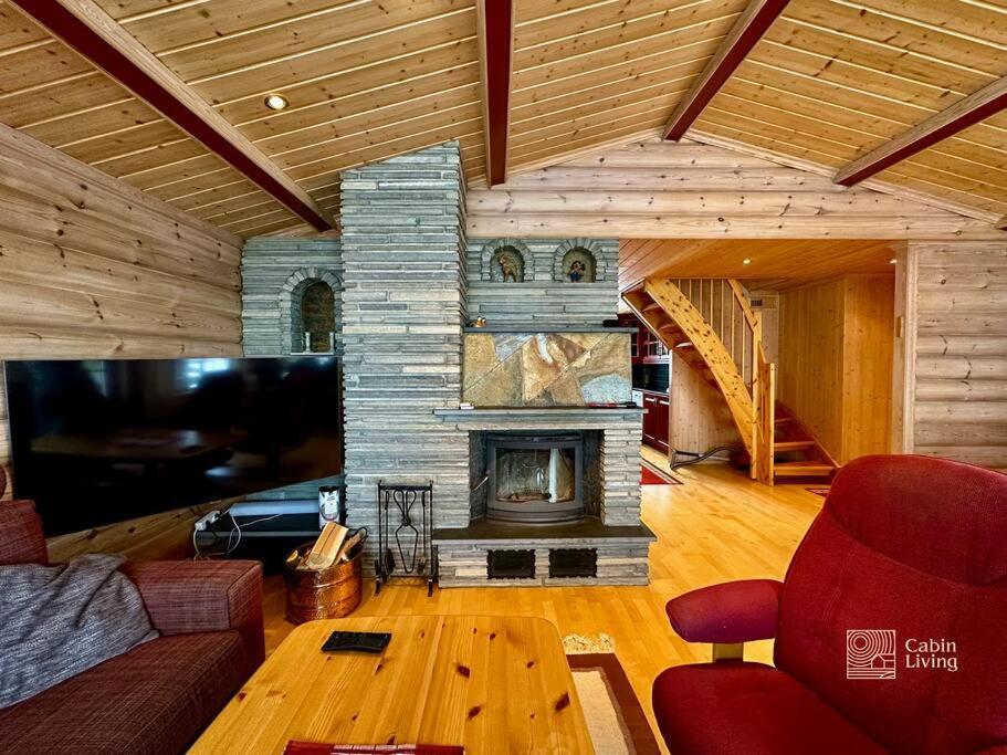 Large Cabin Sjusjoen Best View, Sauna, Ski Inout エクステリア 写真