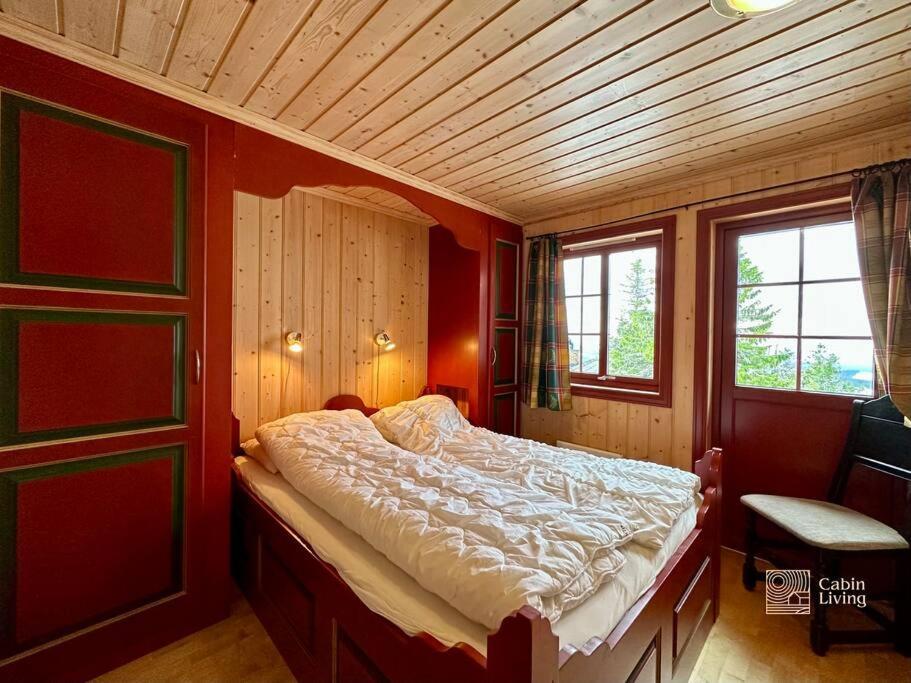 Large Cabin Sjusjoen Best View, Sauna, Ski Inout エクステリア 写真